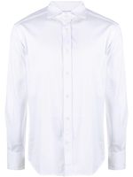 Brunello Cucinelli chemise en coton à col italien - Blanc