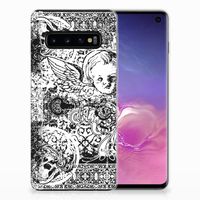 Silicone Back Case Samsung Galaxy S10 Skulls Angel