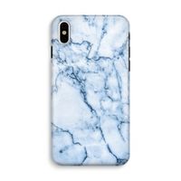 Blauw marmer: iPhone X Tough Case - thumbnail