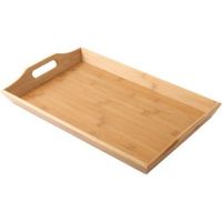 Decopatent® Dienblad rechthoek - Groot Dienblad met handvaten - Bamboe houten Dienblad - Afm 50 x 30 x 6 Cm. Decopatent® Dienblad rechthoek - Groot Dienblad met handvaten - Bamboe houten Dienblad - Afm 50 x 30 x 6 Cm.