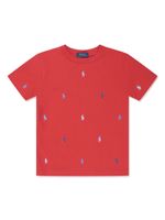 Ralph Lauren Kids t-shirt en coton à logo brodé - Rouge