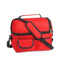 Koeltas rood met schouderriem 25 x 24 x 15 cm   -