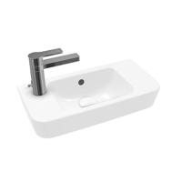 Villeroy & Boch O.novo fontein 50x25cm m.1 kraangat z.overloop ceramic+ wit 4342L5R1