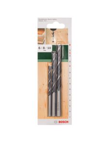 Bosch Accessories 2609255308 Hout-spiraalboorset 3-delig 6 mm, 8 mm, 10 mm Cilinderschacht 1 set(s)