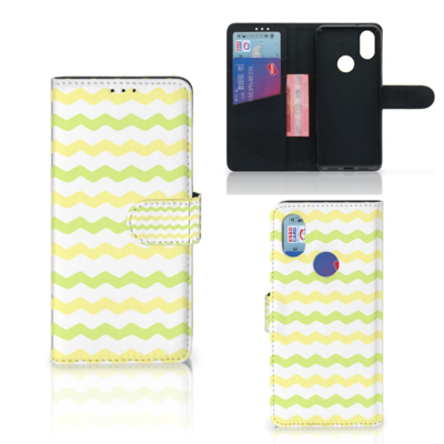 Xiaomi Mi A2 Telefoon Hoesje Waves Yellow