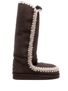 Mou bottines Eskimo 40 en cuir - Marron