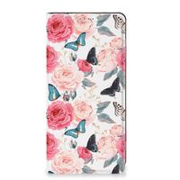 Motorola Moto G53 Smart Cover Butterfly Roses