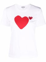 Comme Des Garçons Play t-shirt à patch logo - Blanc