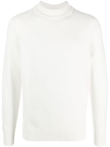 Zanone mock-neck fine-knit jumper - Blanc