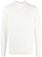 Zanone mock-neck fine-knit jumper - Blanc