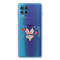 Motorola Moto G100 Telefoonhoesje met Naam Boho Summer