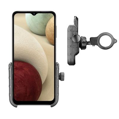 Interphone - Samsung Galaxy A12 Motorhouder Moto Crab Stuur Fiets en Motor Zwart Interphone - Samsung Galaxy A12 Motorhouder Moto Crab Stuur Fiets en Motor Zwart