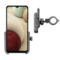 Interphone - Samsung Galaxy A12 Motorhouder Moto Crab Stuur Fiets en Motor Zwart