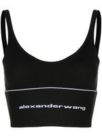 Alexander Wang soutien-gorge à bande logo - Noir - thumbnail