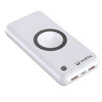VARTA 2-in-1 powerbank en draadloze oplader, draadloze oplader, powerbank 20000 mAh, LED-laadniveau-indicator, laadt tot 4 apparaten tegelijk op, inclusief USB C-oplaadkabel
