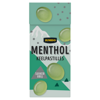 Jumbo Menthol Keelpastilles Suikervrij 100g