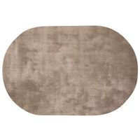 Vloerkleed Cowan taupe 200x290 ovaal - thumbnail