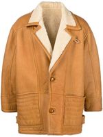 A.N.G.E.L.O. Vintage Cult manteau en cuir (années 1980) - Tons neutres