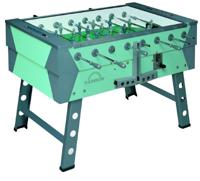 FAS voetbaltafel Rainbow CP 114,5 x 70 x 87 cm hout/RVS groen