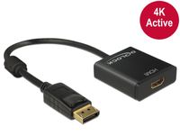 DeLOCK 62607 video kabel adapter 0,2 m DisplayPort HDMI Type A (Standaard) Zwart - thumbnail