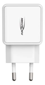 Ansmann HomeCharger HC212 USB-oplader 12 W Thuis Uitgangsstroom (max.) 2400 mA Aantal uitgangen: 2 x USB 2.0 bus A