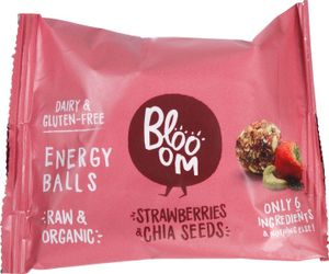 Blooom Energiebal aardbeien & chia zaad bio (32 gr)