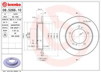 Remschijf BREMBO, Remschijftype: Massief, u.a. für Suzuki