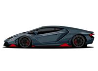 Muursticker -Lamborghini - thumbnail