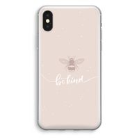 Be(e) kind: iPhone XS Transparant Hoesje