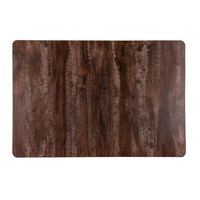 Tafel placemat donker hout kleur 43 x 28 cm van kunststof