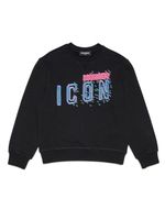 DSQUARED2 KIDS sweat à imprimé graphique - Noir