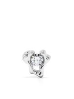 Maria Black puce d'oreille Molten en or blanc 14ct pavée de diamants - Argent - thumbnail