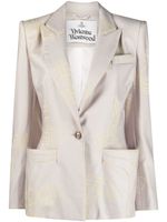 Vivienne Westwood blazer à imprimé Orb - Tons neutres