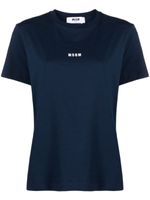 MSGM t-shirt à logo imprimé - Bleu - thumbnail