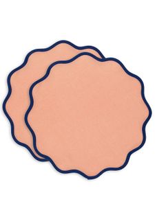 La DoubleJ lot de deux sets de table Cloud - Rose