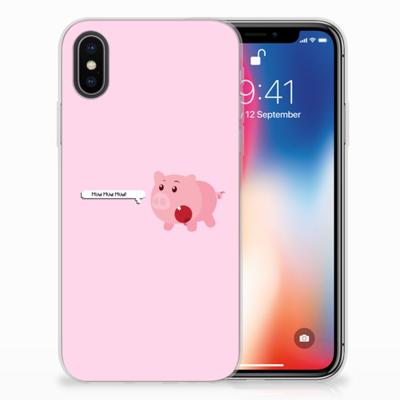 Apple iPhone X | Xs Telefoonhoesje met Naam Pig Mud