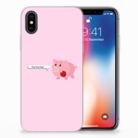 Apple iPhone X | Xs Telefoonhoesje met Naam Pig Mud