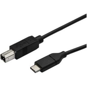 StarTech.com USB2CB50CM USB-kabel 0,5 m USB 2.0 USB C USB B Zwart