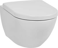 Saqu Poma wandtoilet incl. wc-bril 36 x 55 x 38,3 cm glanzend wit