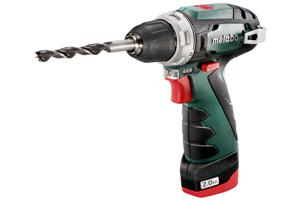 Metabo PowerMaxx BS Basic 600984000 Accu-schroefboormachine 12 V 2.0 Ah Li-ion Incl. 2 accus, Incl. lader