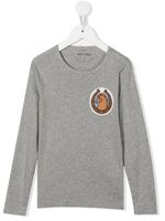 Mini Rodini t-shirt à détail de patch - Gris