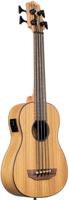 Kala U-BASS UBASS-ZEB-FS bas-ukelele met gevoerde tas, zebrahout