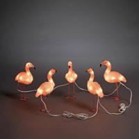 Konstsmide 6267-803 Acryl figuur Energielabel: F (A - G) Flamingo Set van 5 stuks Barnsteen LED Amber - thumbnail