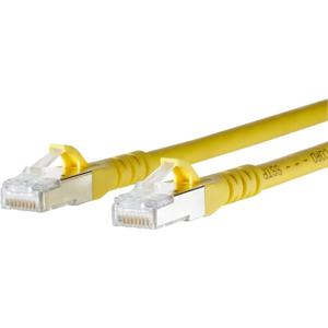 Metz Connect 1308452077-E RJ45 Netwerkkabel, patchkabel CAT 6A S/FTP 2.00 m Geel Snagless 1 stuk(s)