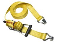 Masterlock Ratchet tie down with J hooks 8,25m - colour : yellow - PVC grip on ra - 3059EURDAT - thumbnail