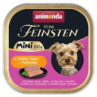 animonda Vom Feinsten Adult Mini - Heerlijke natvoer voor honden - Goed geschikt voor kleine rassen - met kip, gans + peterselie - 32 x 100 g