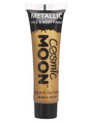 Cosmic Moon Metallic Face Body Paint Goud