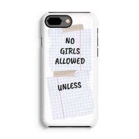 No Girls Allowed Unless: iPhone 7 Plus Tough Case - thumbnail