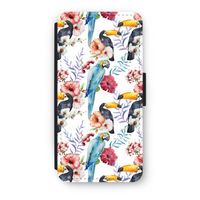 Bloemen tukan: iPhone 8 Flip Hoesje - thumbnail