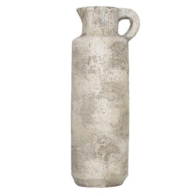 Rechte Kruik Verweerd Cement Beige (36 cm)